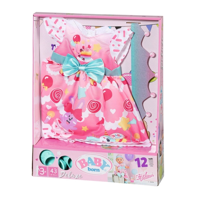 Аксесуар до ляльки Zapf Набір одягу для ляльки Baby Born День народження делюкс (834152) - picture 2