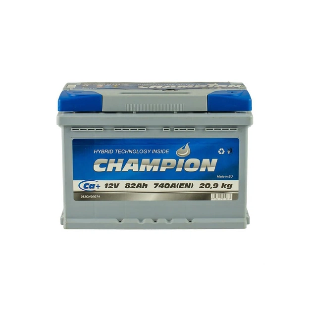 Акумулятор автомобільний Champion 82 Ah/12V Euro (CHG82-0) - изображение 1