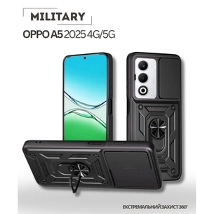 Чохол до мобільного телефона BeCover Military Oppo A5 2025 4G/5G Black (714572) зображення 1