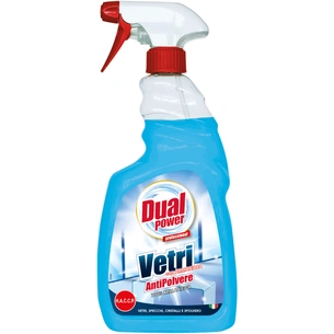 Засіб для миття скла Dual Power Багатофункціональний з амонієм проти пилу 750 мл (8032680392580) зображення 1