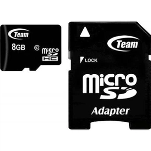 Карта пам'яті Team 8Gb microSDHC class 10 (TUSDH8GCL1003) зображення 1