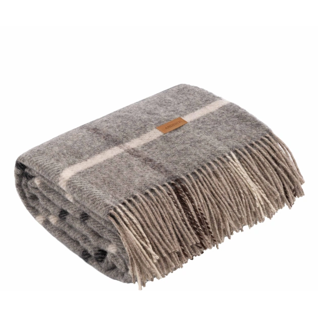 Плед Ardesto Leonardo Alpina 100% шерсть серый 140x200 см (ART0703LM) - изображение 5