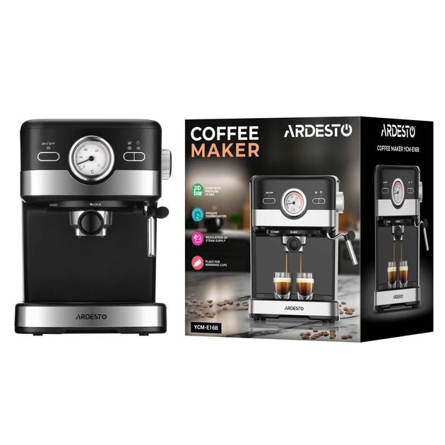 Ріжкова кавоварка еспресо Ardesto YCM-E16B - picture 12