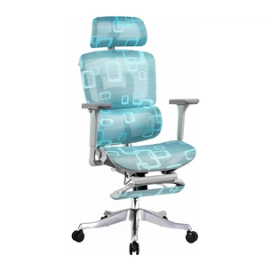 Офисное кресло GT Racer B-524 Gray/Blue изображение 1