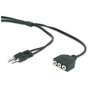 Кабель мультимедийный 3.5mm M to 3x3.5mm F 1.0m Cablexpert (CC-MIC-1) - уменьшенное изображение 1