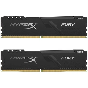Модуль пам'яті для комп'ютера DDR4 16GB (2x8GB) 3733 MHz HyperX Fury Black Kingston Fury (ex.HyperX) (HX437C19FB3K2/16) зображення 1