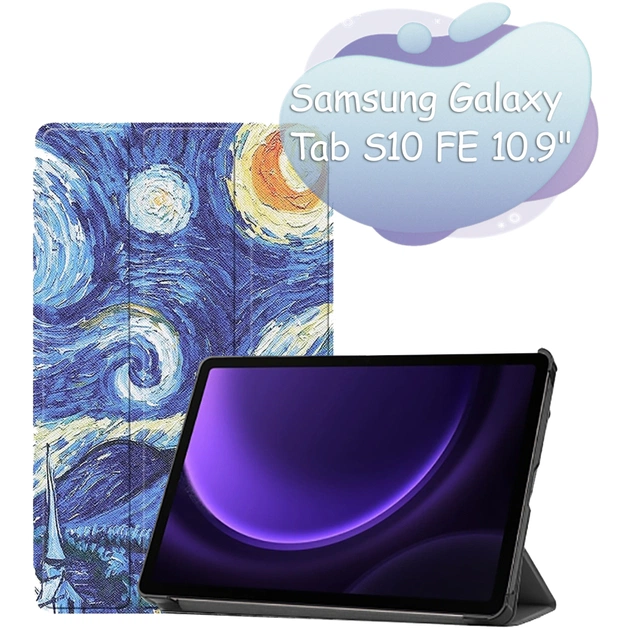 Чохол до планшета BeCover Smart Case Samsung Galaxy Tab S10 FE (SM-X520/SM-X526) 10.9" Night (713287) - зображення 1