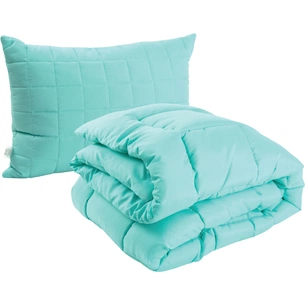 Ковдра Руно набір ковдра силіконова зима Mint 140х205 + 1 подушка 50х70 (924.52_Mint) зображення 1