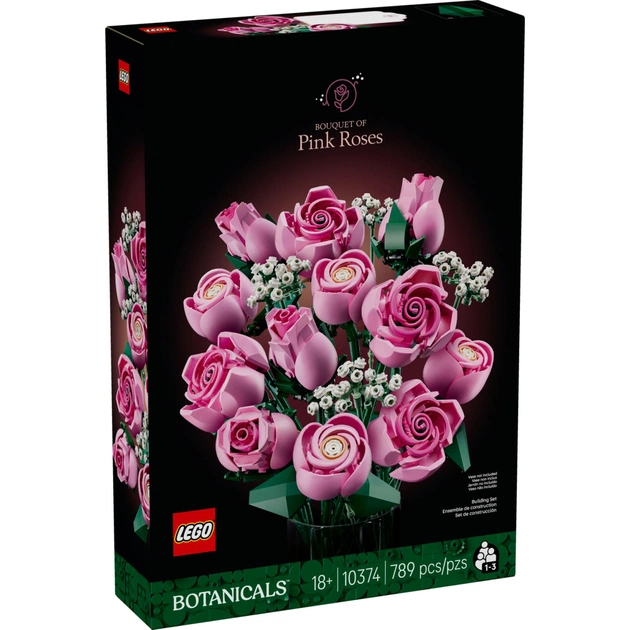 Конструктор LEGO Botanicals Букет рожевих троянд (10374) - зображення 1