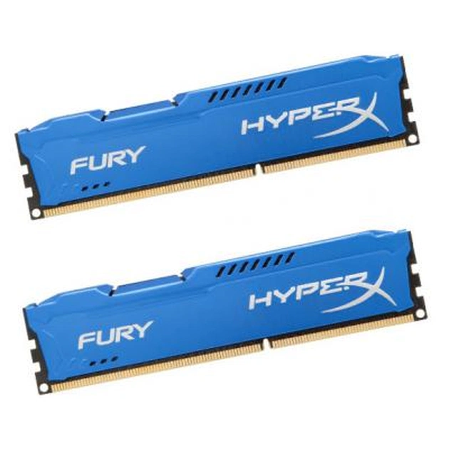 Модуль пам'яті для комп'ютера DDR3 8Gb (2x4GB) 1866 MHz HyperX Fury Blu Kingston Fury (ex.HyperX) (HX318C10FK2/8) - изображение 1