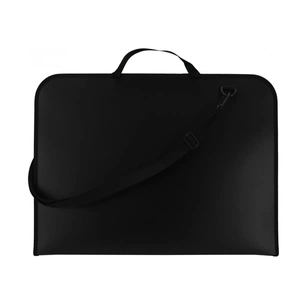 Папка - портфель Maxi А3 пластиковий на блискавці, чорний (MX30004) зображення 1