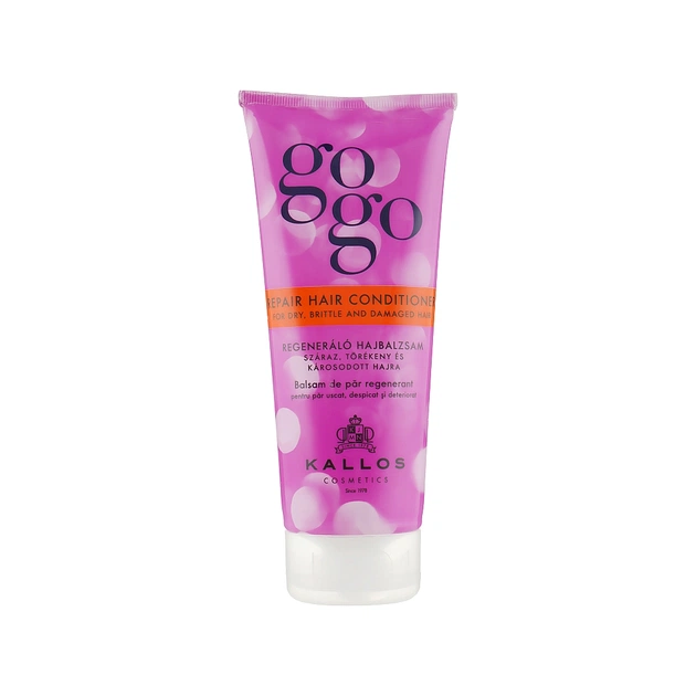 Кондиціонер для волосся Kallos Cosmetics Gogo Відновлювальний для сухого, ламкого та пошкодженого волосся 200 мл (5998889507459) - изображение 1