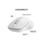 Мишка OfficePro M230W Silent Click Wireless/Bluetooth White (M230W) - уменьшенное изображение 6
