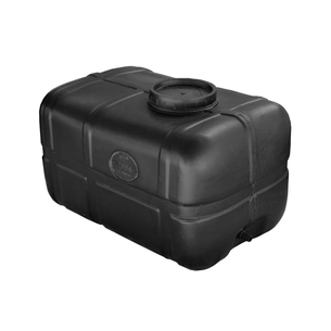 Ємність для води Пласт Бак квадратна не харчова 200 л прямокутна чорна видувна (5707) зображення 1