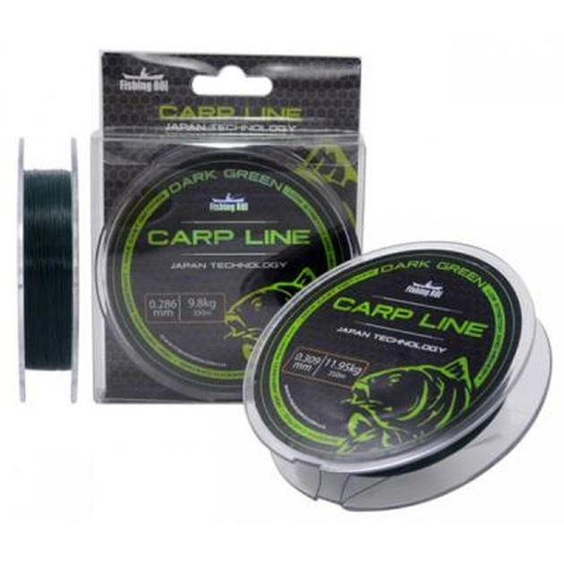 Волосінь Fishing ROI Carp Line Dark Green 350м 0,331мм 13.60кг (152-6-331) - зображення 1