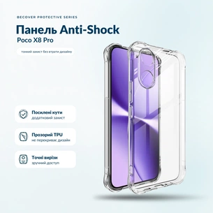 Чохол до мобільного телефона BeCover Anti-Shock Poco X8 Pro Clear (716024) зображення 1
