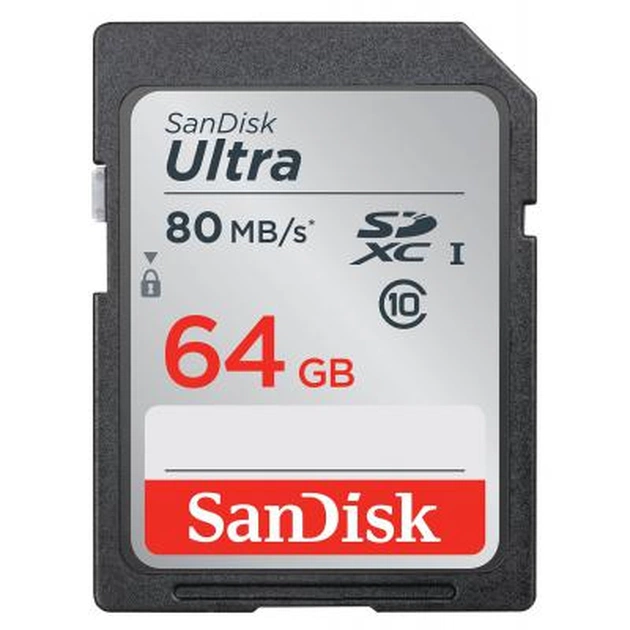 Карта пам'яті SanDisk 64GB SDXC Class 10 UHS-I (SDSDUNC-064G-GN6IN) - изображение 1