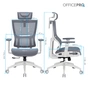 Офісне крісло OfficePro Elegant OC660-W-LG-LG (OC660-W-LG-LG) - зменшене зображення 12