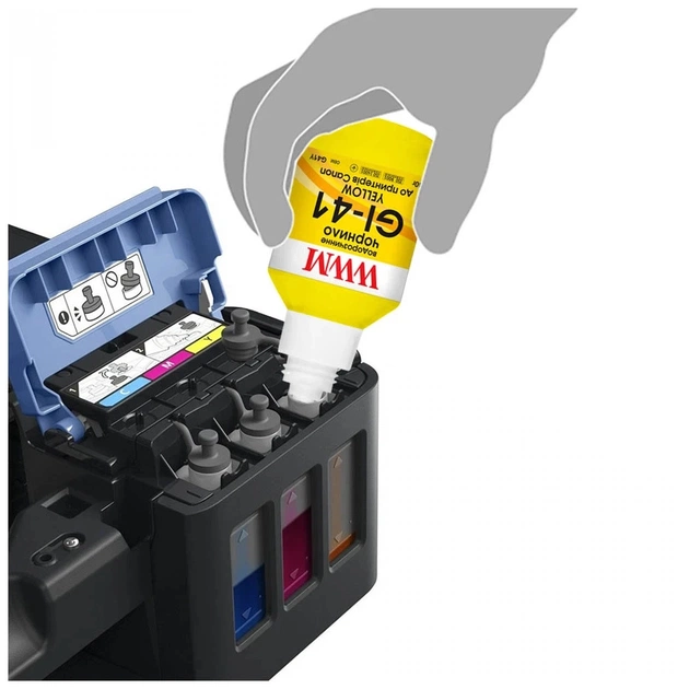 Чорнило WWM Canon GI-41 для Pixma G2420/3420 190г Yellow (KeyLock) (G41Y) - picture 3