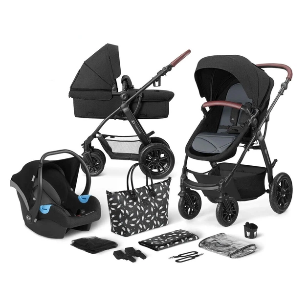 Коляска Kinderkraft 3 в 1 Xmoov Black (KKWXMOVBLK3000) (5902533912834) - изображение 1