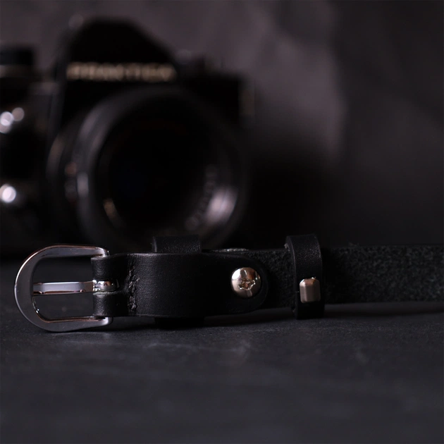 Ремінь Grande Pelle Жіночий з натуральної шкіри Чорний (11693) - зображення 8