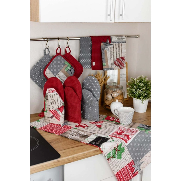 Кухонна прихватка Прованс Merry Christmas сіра 20х20 (031456) - picture 7