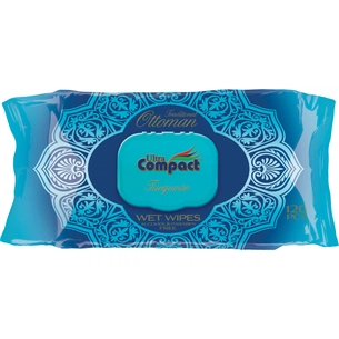 Вологі серветки Ultra Compact Оттоман Бірюза з клапаном 120 шт. (8697420534400) изображение 1