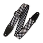Ремінь для гітари Levy's Print Series Guitar Strap Black And White Checkers (MP-28) - зменшене зображення 1