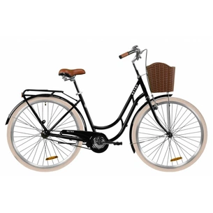Велосипед Дорожник 28" RETRO рама-19" St 2020 чорний, багажник + кошик (OPS-D-28-184) зображення 1