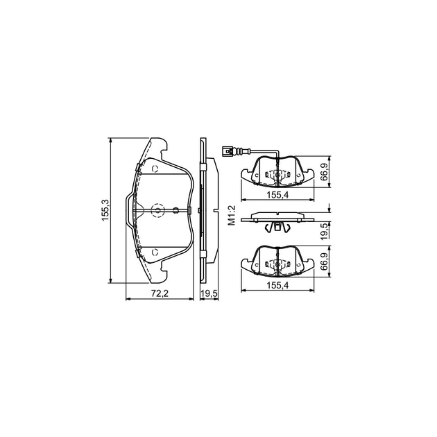 Гальмівні колодки Bosch 0 986 494 372 - picture 5