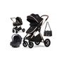 Коляска Kidilo 3в1 H2D (Black) (1111556) - уменьшенное изображение 1