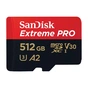 Карта пам'яті SanDisk 512 GB microSDXC UHS-I U3 Extreme Pro+SD Adapter (SDSQXCD-512G-GN6MA) - зменшене зображення 2