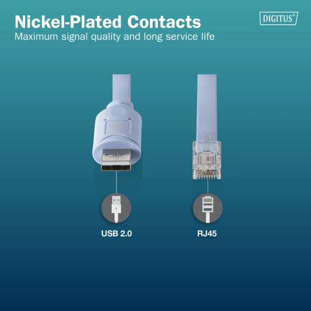 Дата кабель USB AM to RJ45 Ethernet 1.8m FT232RNL black Digitus (DA-70173) - picture 4