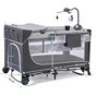 Дитячий манеж Kinderkraft кровать Leody с пеленатором Grey (5902533917952) - зменшене зображення 9