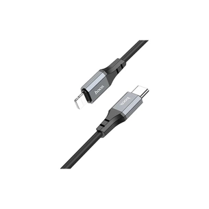 Дата кабель USB-C to Lightning 1.0m PD silicone X86 black HOCO (6931474777898) зображення 1