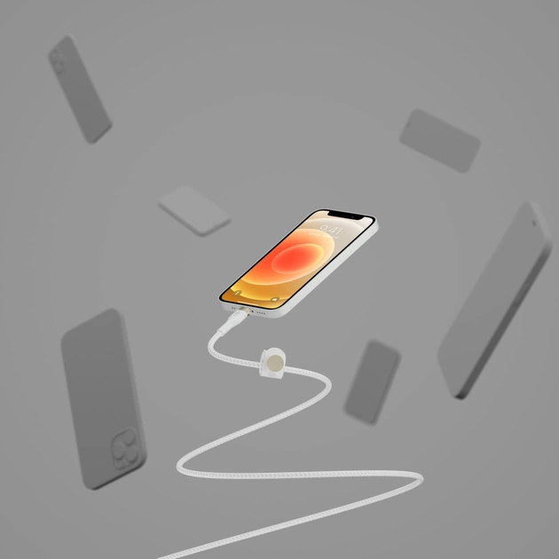 Дата кабель USB 2.0 AM to Lightning 1.0m white Belkin (CAA010BT1MWH) - picture 6