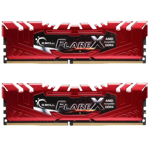 Модуль пам'яті для комп'ютера DDR4 16GB (2x8GB) 2400 MHz Flare X Red G.Skill (F4-2400C15D-16GFXR) - зображення 1