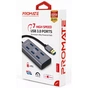 Концентратор Promate USB Hub 7 ports ezhub-7.grey (ezhub-7.grey) - зменшене зображення 2
