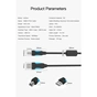 Кабель для принтера USB 2.0 AM/BM 1.0m black Vention (VAS-A16-B100) - уменьшенное изображение 8