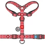 Шлея для собак WAUDOG Nylon з QR паспортом анатомічна H-подібна "Етно червоний" S (5621) - зменшене зображення 2