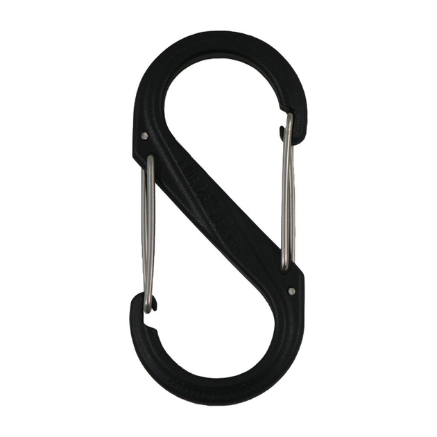 Карабін туристичний Nite ize Plastic Carb S Biner Size 10 NI796 Black (4823082709403) - picture 1