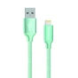 Дата кабель USB 2.0 AM to Lightning 1.0m mint ColorWay (CW-CBUL004-MT) - зменшене зображення 1