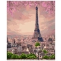 Картина по номерам Strateg Рожевий Париж 40х50 см (VA-2915) - зменшене зображення 1