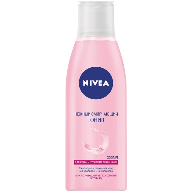 Тонік для обличчя Nivea Aqua Effect Пом'якшувальний з олією мигдалю 200 мл (4005808192267/9005800227054) - изображение 1