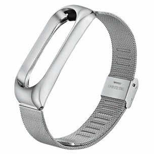 Ремінець до фітнес браслета BeCover Metal для Xiaomi Mi Band 3/4 Silver (704652) зображення 1