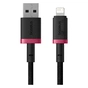 Дата кабель USB 2.0 AM to Lightning 1.0m 2.4A red+black Baseus (P10377801U01-01) - зменшене зображення 2