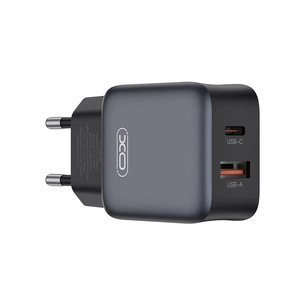 Зарядний пристрій XO L156 USB-C PD30W + USB-A QC3.0 Black (L156.black) зображення 1