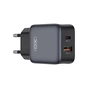 Зарядний пристрій XO L156 USB-C PD30W + USB-A QC3.0 Black (L156.black) - зменшене зображення 1