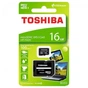 Карта пам'яті Toshiba 16GB microSD class 10 USH-I U1 (THN-M203K0160EA) - зменшене зображення 3