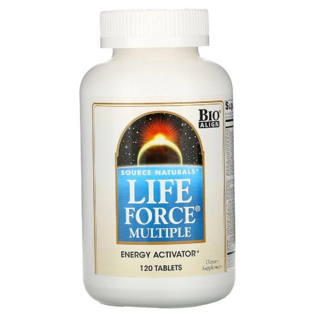Вітамінно-мінеральний комплекс Source Naturals Мультикомплекс для підтримки енергії, Life Force, 120 табл (SNS-00797) - зображення 1